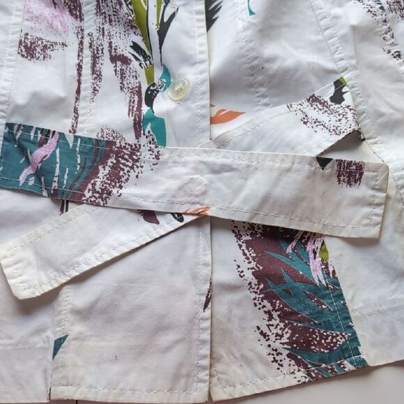 Marni Abstract Patterned Belted Shirt Jacket S - Picture 3 of 12